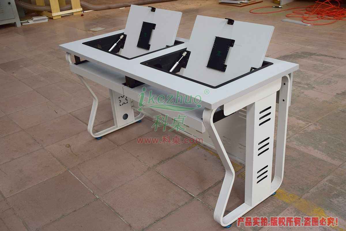 科桌家具,翻轉(zhuǎn)電腦桌,雙人電腦桌,雙人位金屬腳架帶邊框翻轉(zhuǎn)電腦桌K16-C 科桌家具,翻轉(zhuǎn)電腦桌,雙人電腦桌,雙人位金屬腳架帶邊框翻轉(zhuǎn)電腦桌K16-C