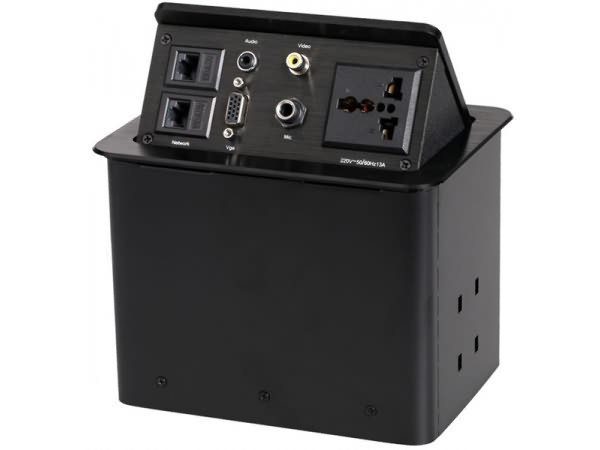 科桌免接線(xiàn)氣動(dòng)式桌面插座KZ-106