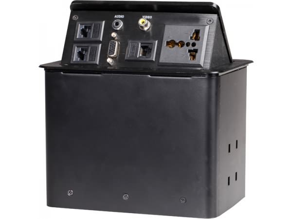 科桌免接線(xiàn)氣動(dòng)式桌面插座KZ-105