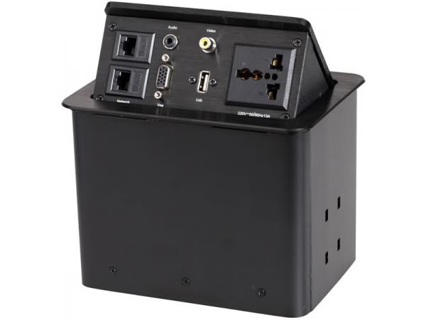 科桌免接線(xiàn)氣動(dòng)式桌面插座KZ-104